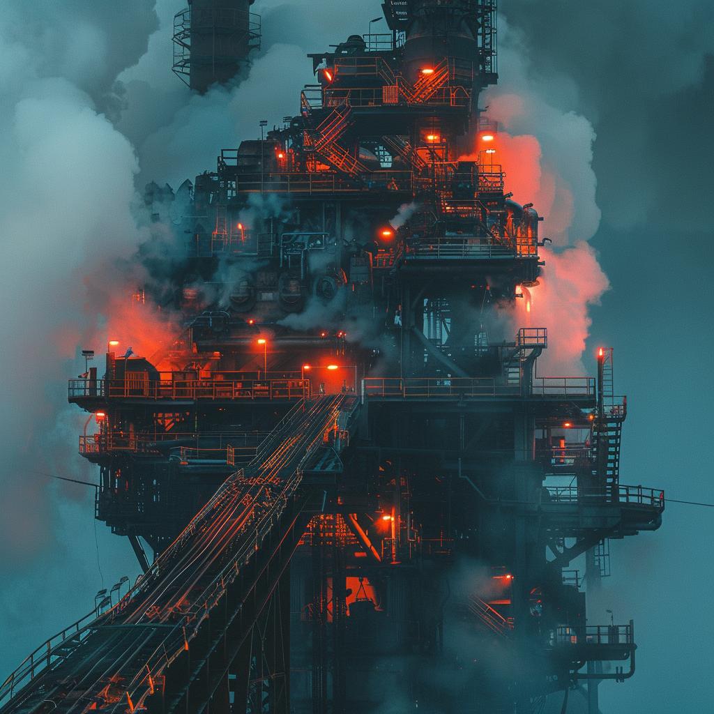 industrial  refinery  smoke  molten  steel  photo  color  lighting  glow  awards 965326