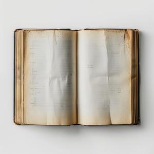 book  old  pages  blank  white  background  view  top  surface  Todd 1075746