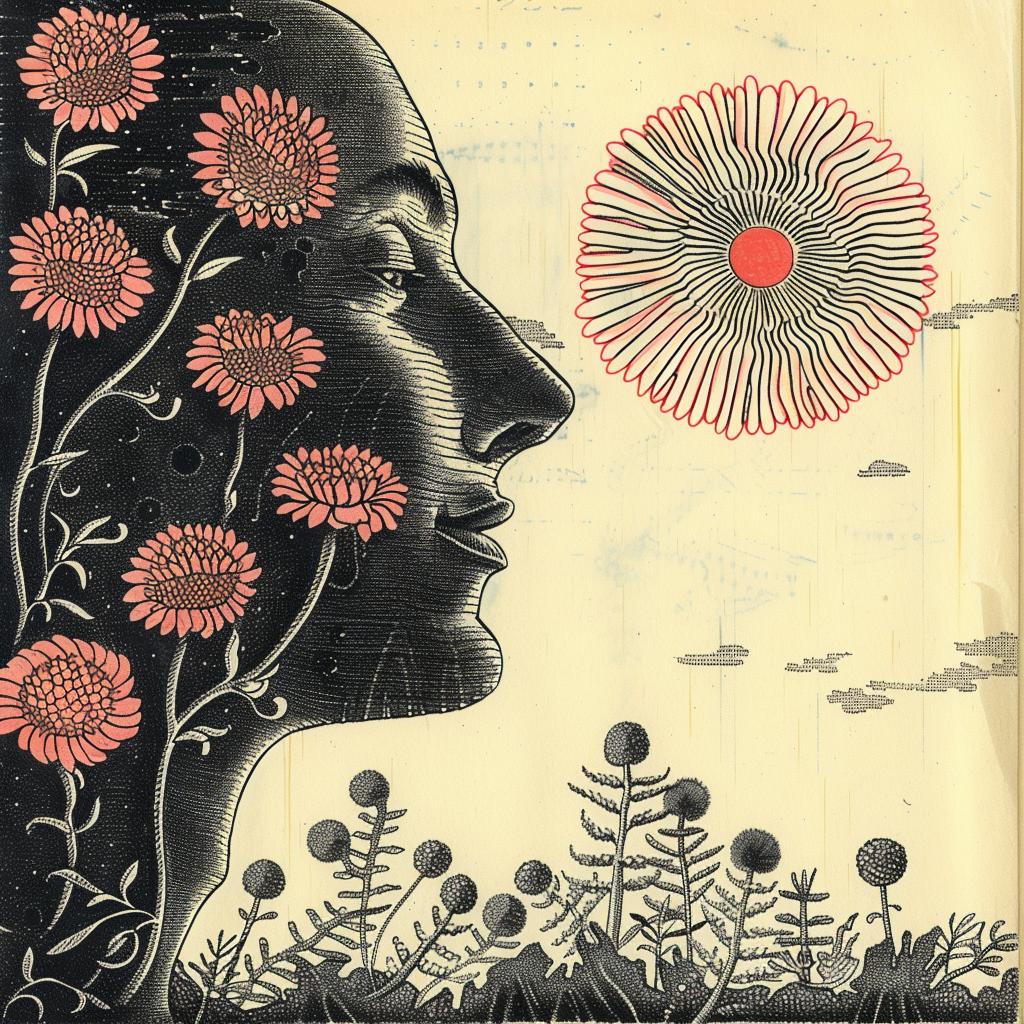 drawing  woman  flowers  hair  flowerpunk  art  cream  pink  chris  moore 916074