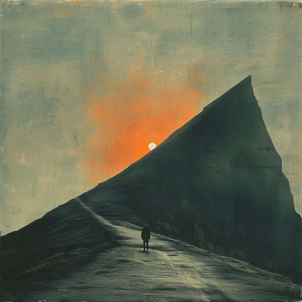 EdRuscha  natural  volumetric  grain  lighting  Risograph  horror  surreal  art  painting 1026757