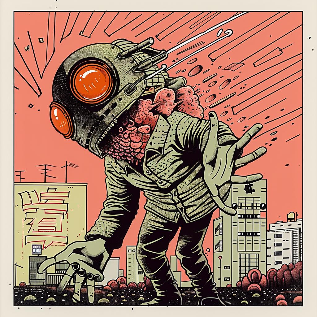 poster  robot  suit  red  eye  futuristic  illustration  art  design  concept 946998