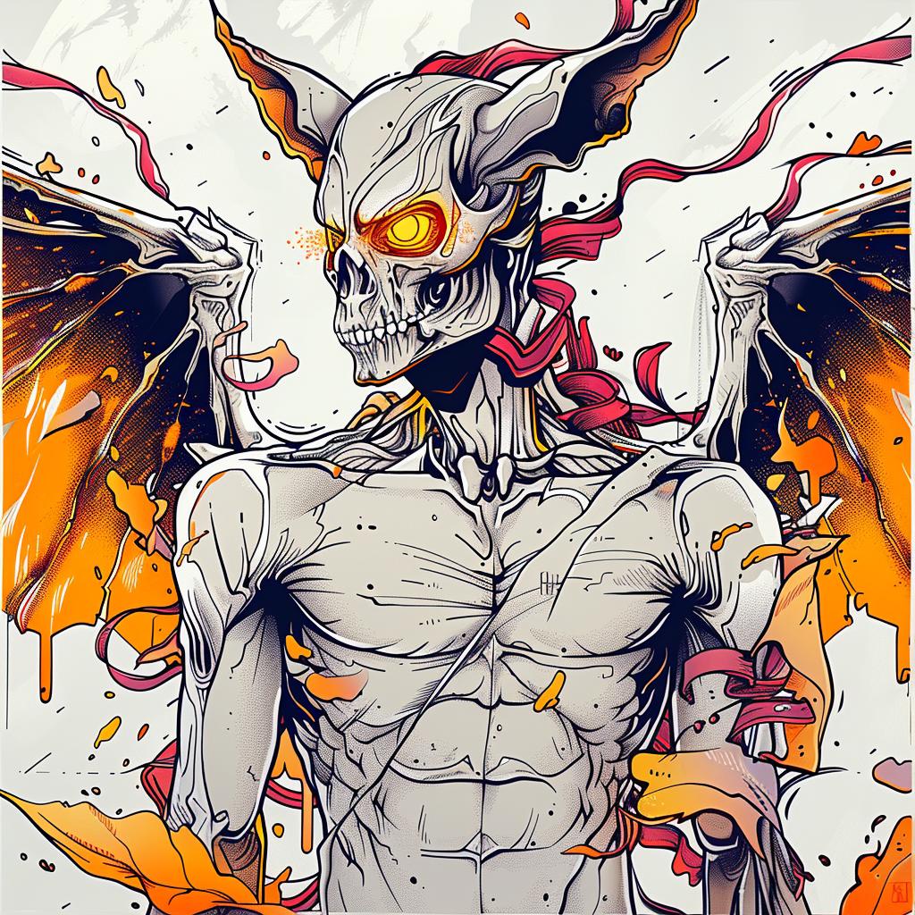 demon  sword  wings  mythical  creature  fantasy  illustration  dark  powerful  art 948931
