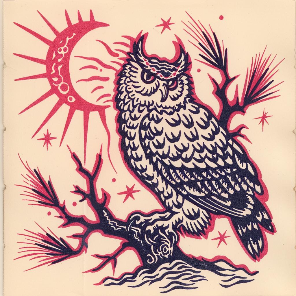 owl  sun  branch  minimal  background  nature  graphic  design  bold  art 941411