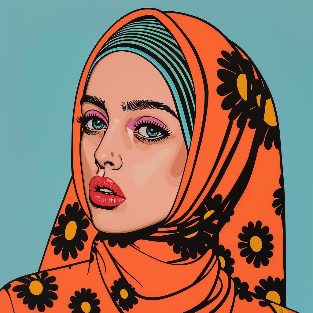 woman  hijab  orange  flowers  middle-eastern  portrait  traditional  culture  fashion  headscarf 1023188