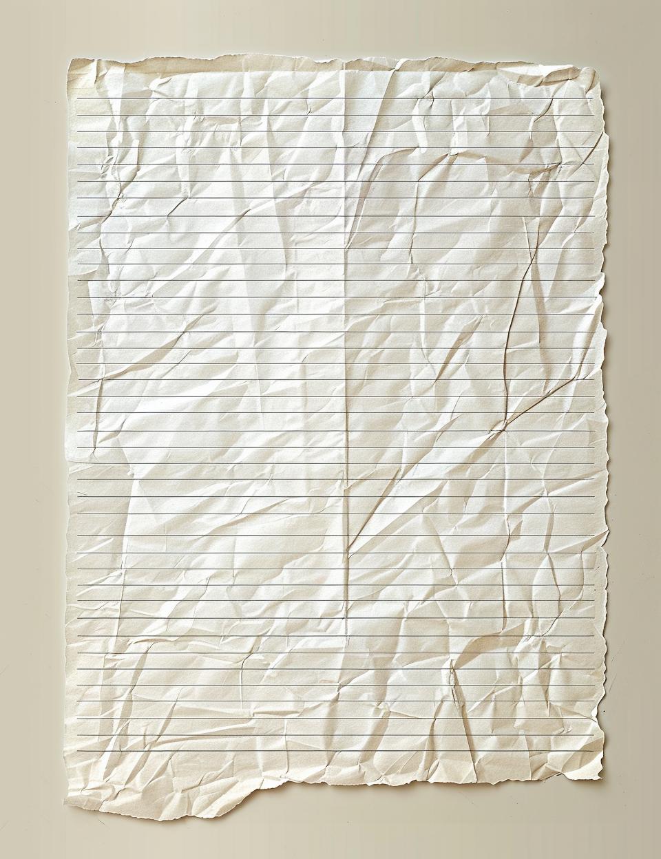paper  sheet  college  ruled  white  clear  stationery  crumpled  edges  wall 951690