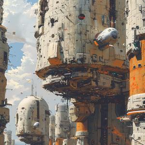 futuristic  city  cyborg  infrastructure  complex  technology  sci-fi  dystopian  urban  art 1074829