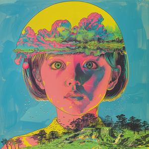 album  cover  girl  hat  painting  symbolist  colorful  art  surreal  creative 1078004