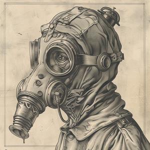 gasmask  hazmat  engraving  drawing  man  mask  illustration  character  toxic  vintage 1074130