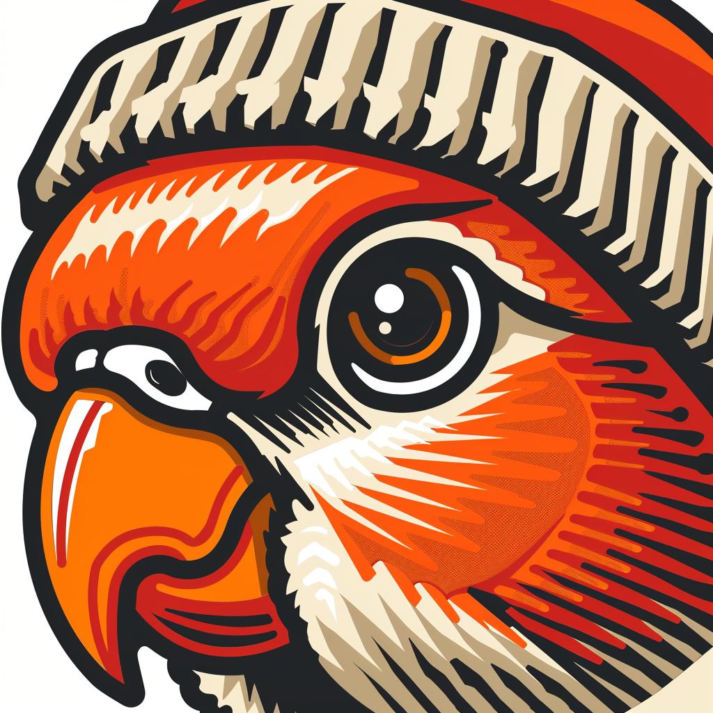 parrot  hat  mascot  street  culture  urban  graphic  stylized  aggressive  illustration 959321