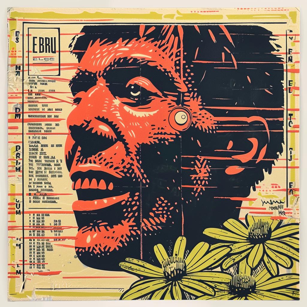 poster  man  face  flowers  encaustic  art  graphic  design  colorful  detailed 949742