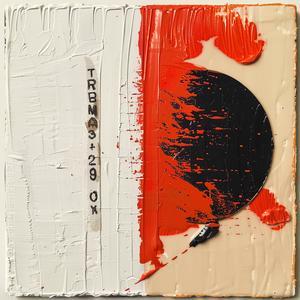 painting  encaustic  impasto  red  black  white  abstract  textured  palette  knife 1066287