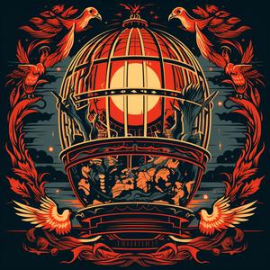 steel  cage  fire  flames  band  poster  minimal  fluency  design  symmetrical 1078797