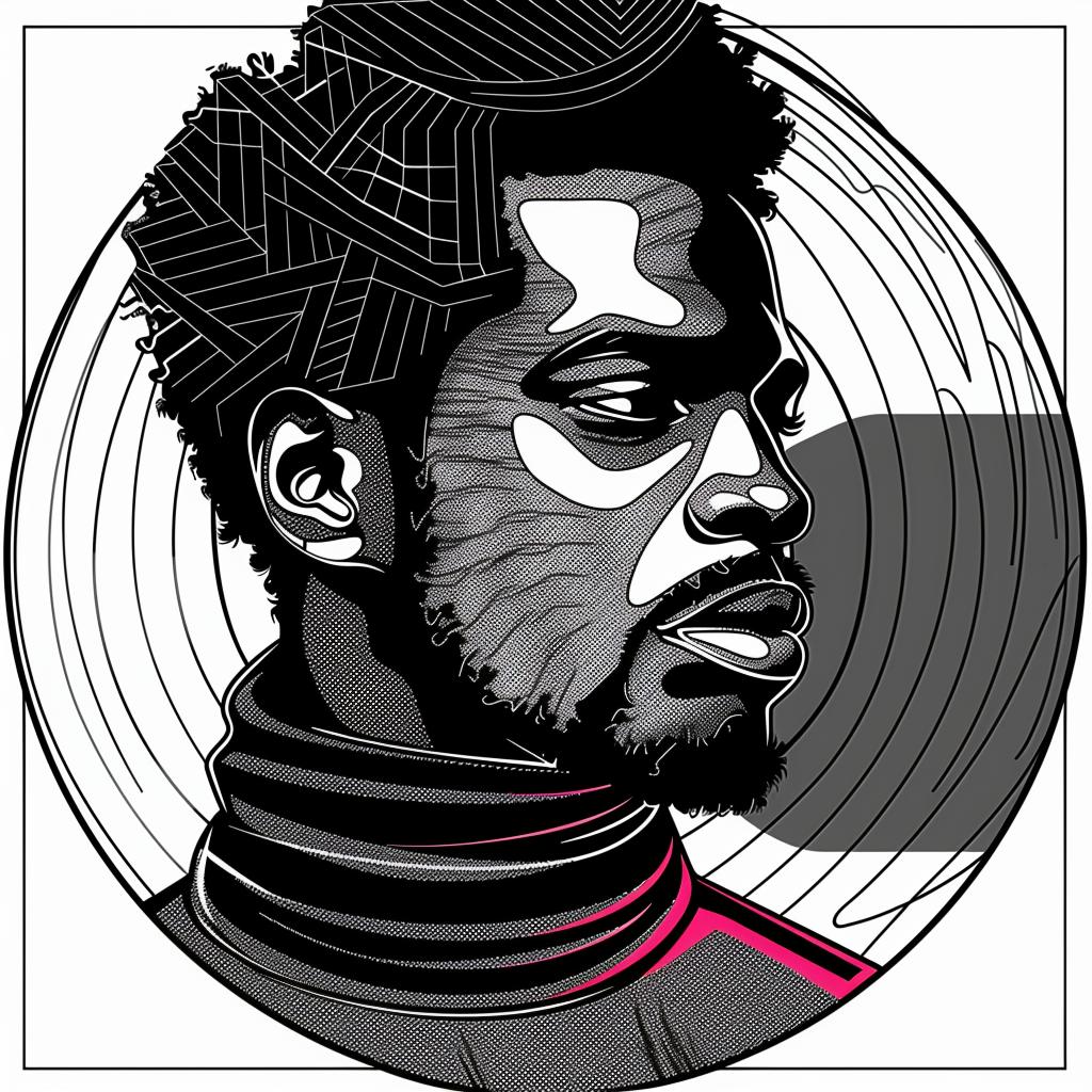 popart  africanamerican  man  beard  portrait  whitebackground  stylized  design  modern  afro 937550