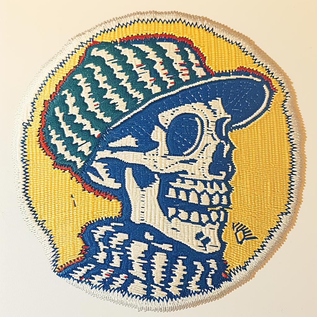 skull  hat  patch  embroidery  chenille  streetwear  minimal  cool  design  style 961146