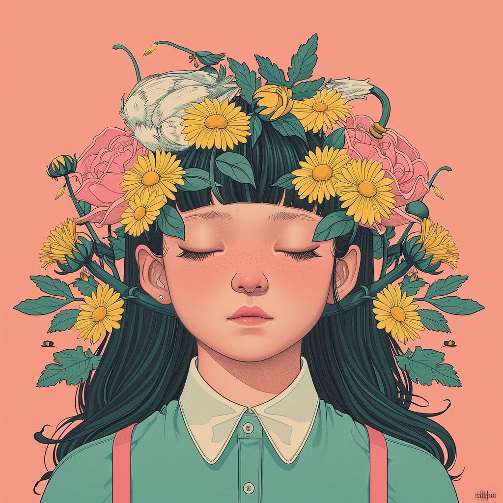 girl  flowers  naturalistic  spiritual  occult  dark  arts  portrait  mood  intense 924690