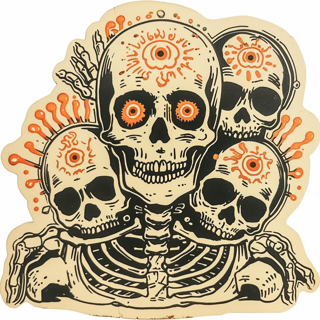 skulls  eye  sticker  graphic  dark  creepy  symbol  art  illustration  surreal 932106