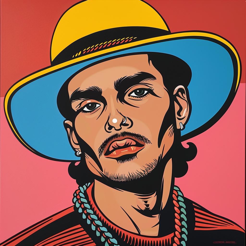 latino  man  hat  painting  portrait  stylized  male  expression  character  art 973825