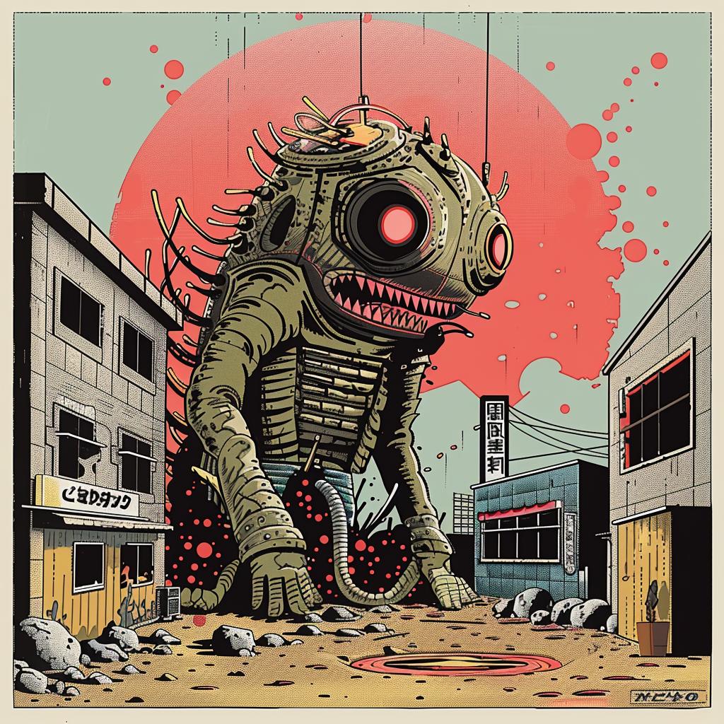 monster  city  illustration  giant  urban  fantasy  surreal  creature  artwork  impact 947038