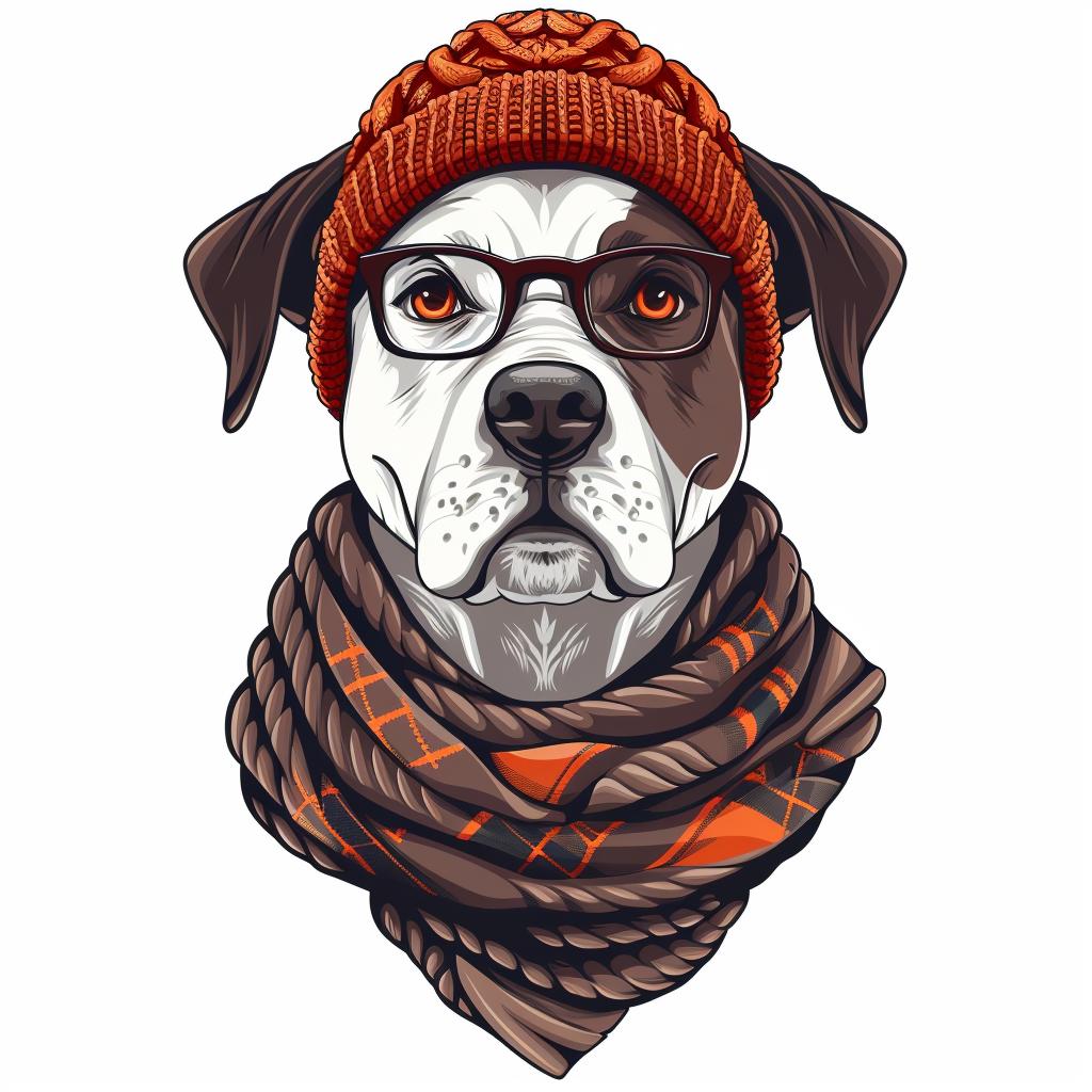 dog  adorable  anthropomorphic  canine  glasses  scarf  street  culture  minimal  simple 958771