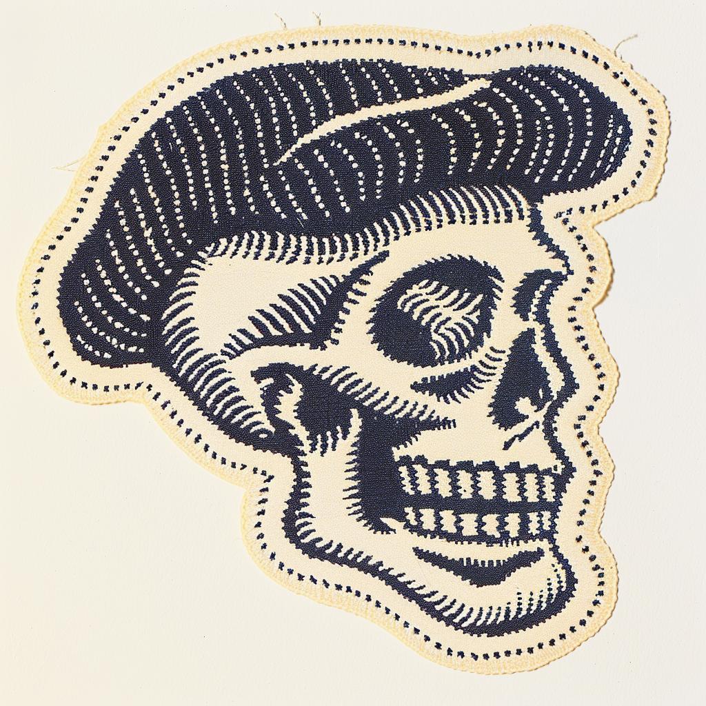 skull  hat  patch  chenille  streetwear  hip-hop  symmetrical  minimal  stitch  culture 960963