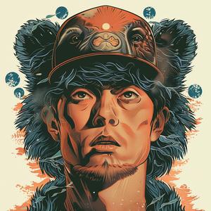 poster  man  bear  costume  art  surreal  album  cover  symbolist  media 1077583