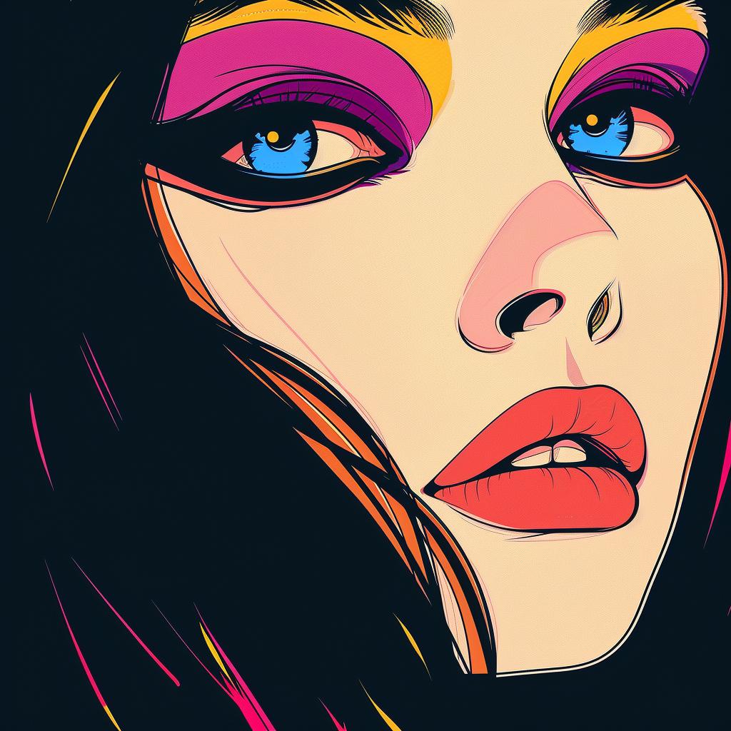 woman  eyes  bright  makeup  colorful  portrait  style  beauty  blackhair  vibrant 958058
