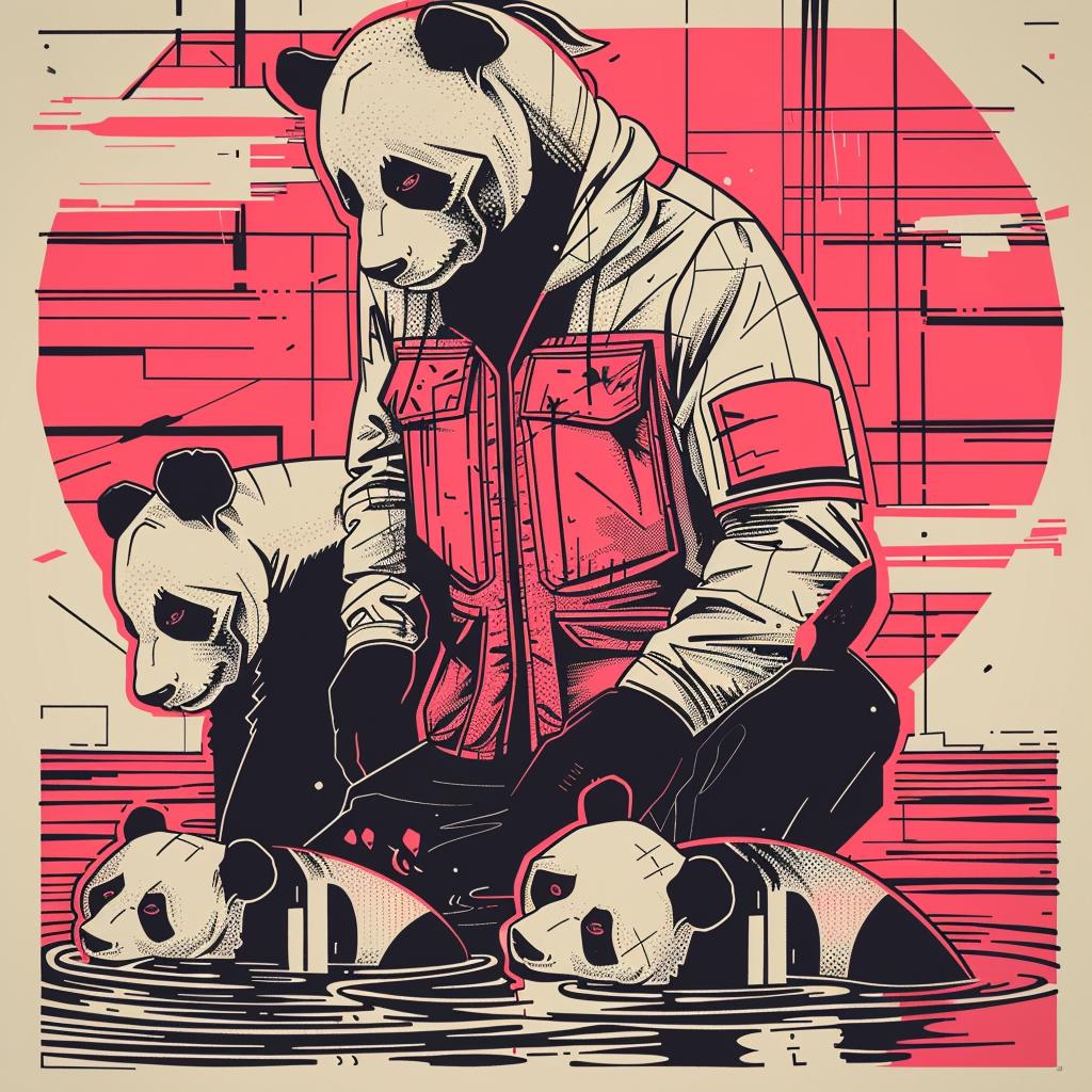 surreal  pandas  ominous  occult  poster  animals  water  peaceful  nature  dynamic 939447