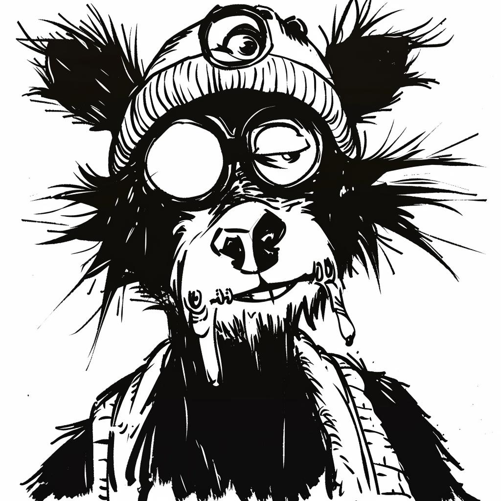 dog  glasses  hat  drawing  minimal  aggressive  urban  animal  cartoon  simple 959211