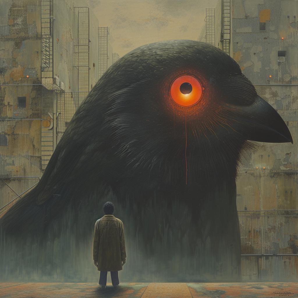 surreal  album  cover  introspective  spiritual  neon  naturalistic  terror  occult  man 975715