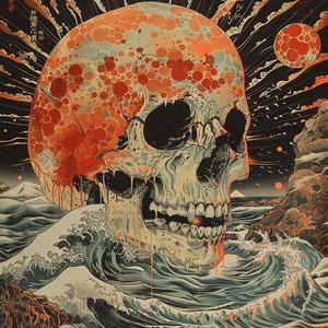 skull  blood  surreal  symbolist  chaos  dark  risograph  hyper-realistic  disintegration  art 1078307