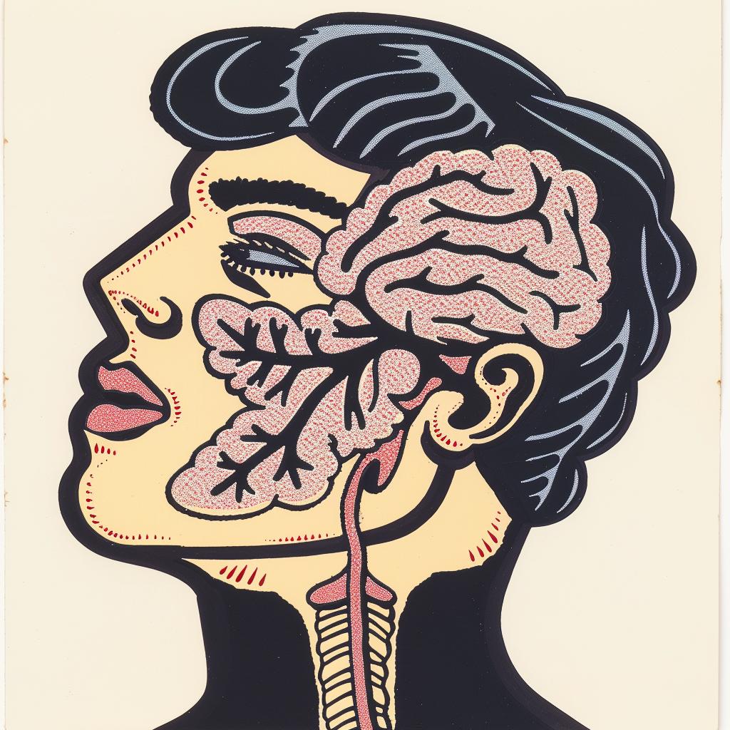 surreal  anatomical  minimalist  poster  man  brain  art  modern  creative  design 961521