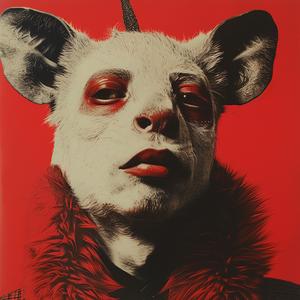 surreal  half-human  rat  man  poster  Mitsumasa  Anno  Troy  Brooks  Risograph 1077407