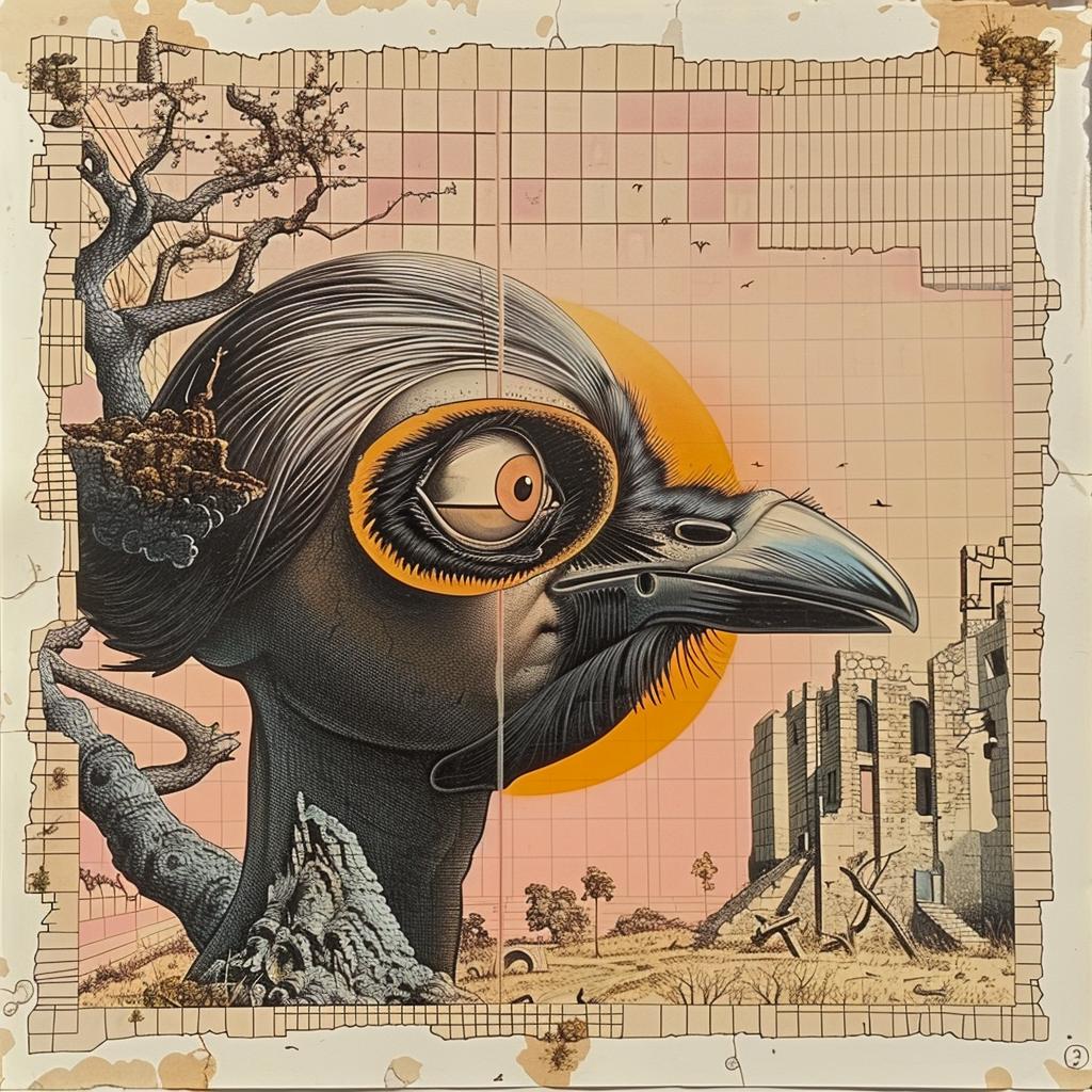occult  society  dark  horror  ostrich  bird  drawing  whimsical  surreal  creative 1035752