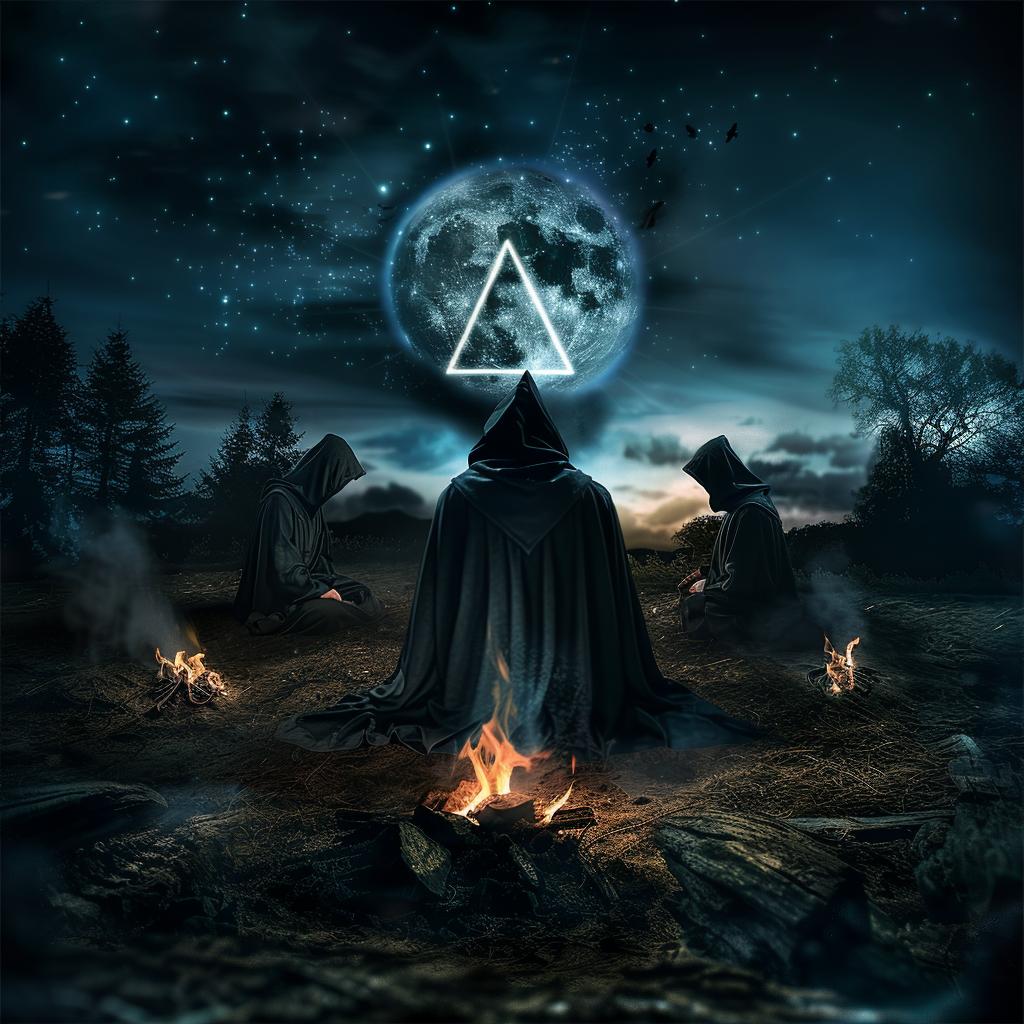 occult  society  horror  moon  robed  bonfire  dark  spiritual  ritual  supernatural 1034328