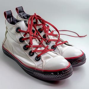 sneakers  converse  white  red  casual  footwear  style  modern  trendy  studio 1038082