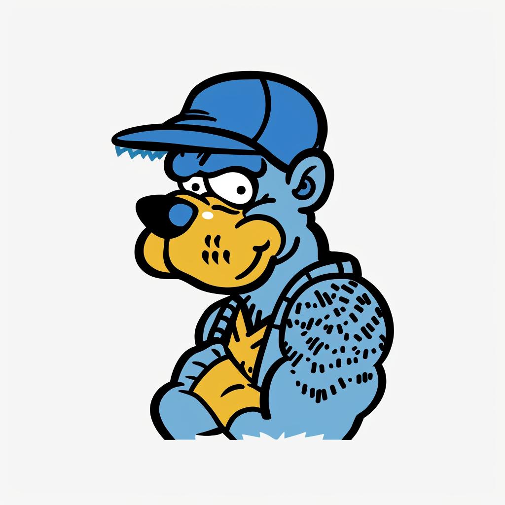 cartoon  dog  streetwear  aggressive  minimal  blue  yellow  cap  urban  art 955709