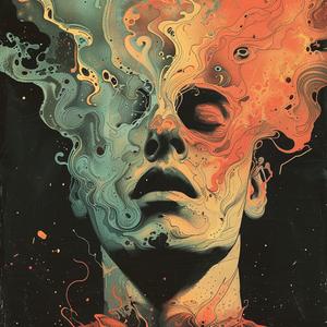 painting  man  colorful  liquid  abstract  surreal  art  expression  creative  vivid 1063216