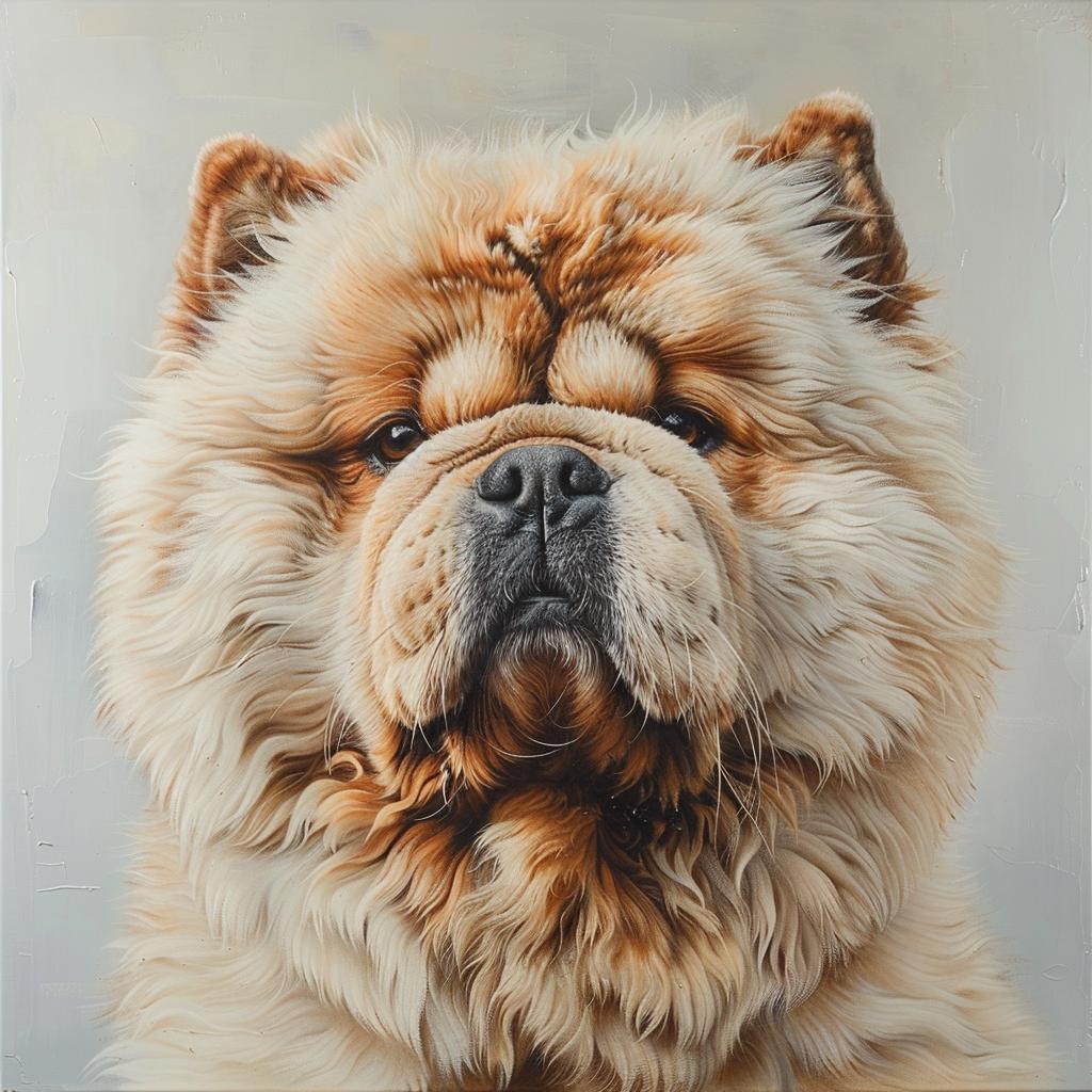 chow  dog  painting  canine  white  background  animal  adorable  artwork  portrait 942799