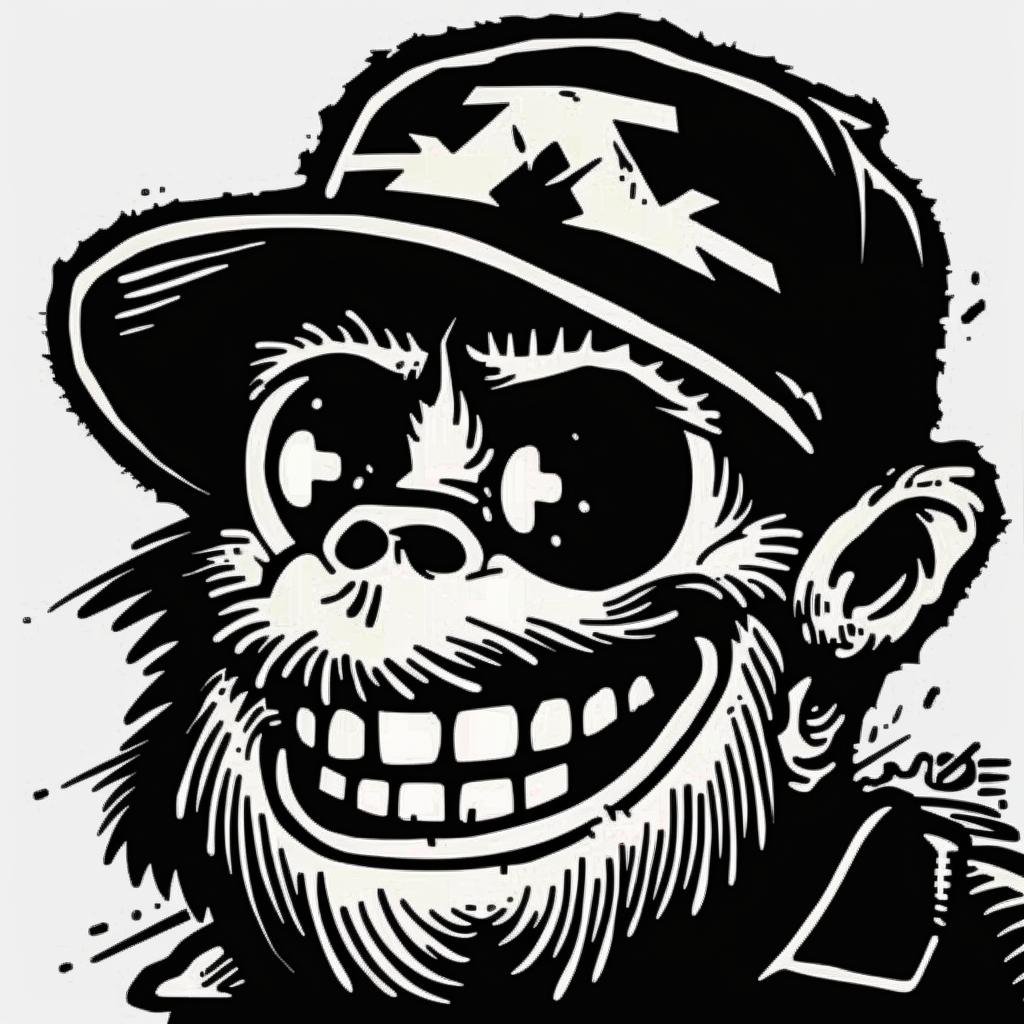 cartoon  monkey  baseball  cap  cute  illustration  colorful  playful  design  whimsical 1024340
