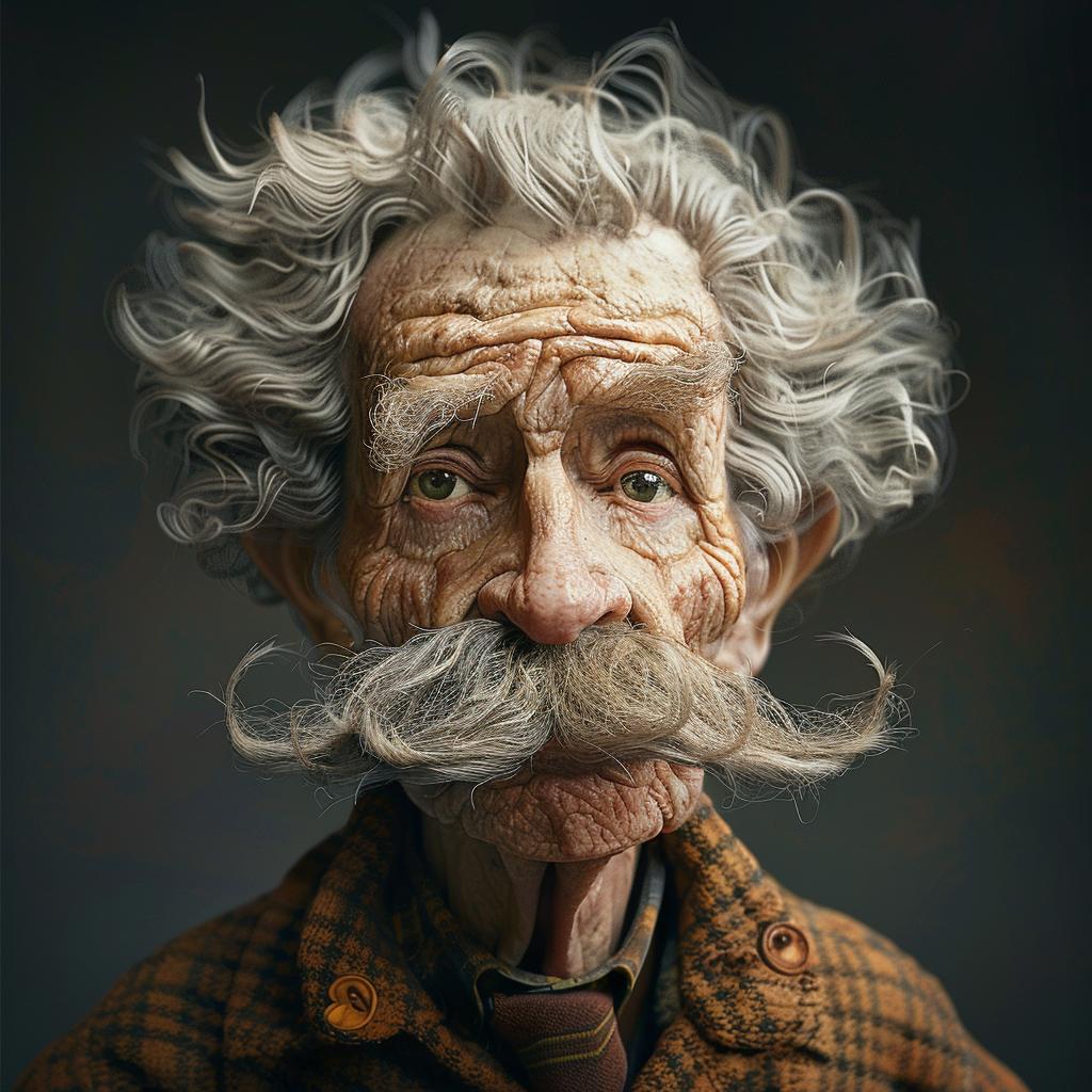 rendering  oldman  moustache  surreal  playful  humor  caricature  whimsical  portrait  child 970329