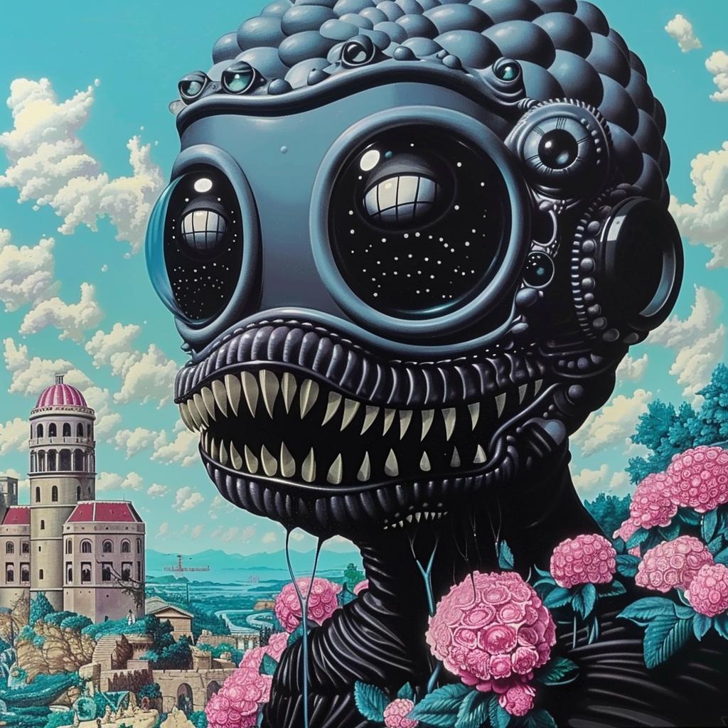 monster  futuristic  horror  castle  flowers  surreal  atmospheric  strange  visual  dramatic 945303