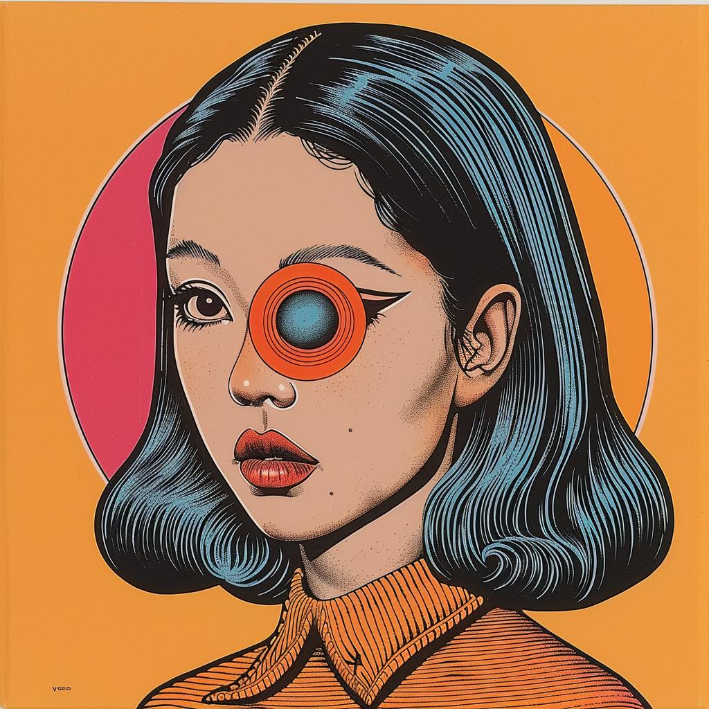 horror  novel  poster  woman  eye  face  minimalism  japanese  design  art 1020719