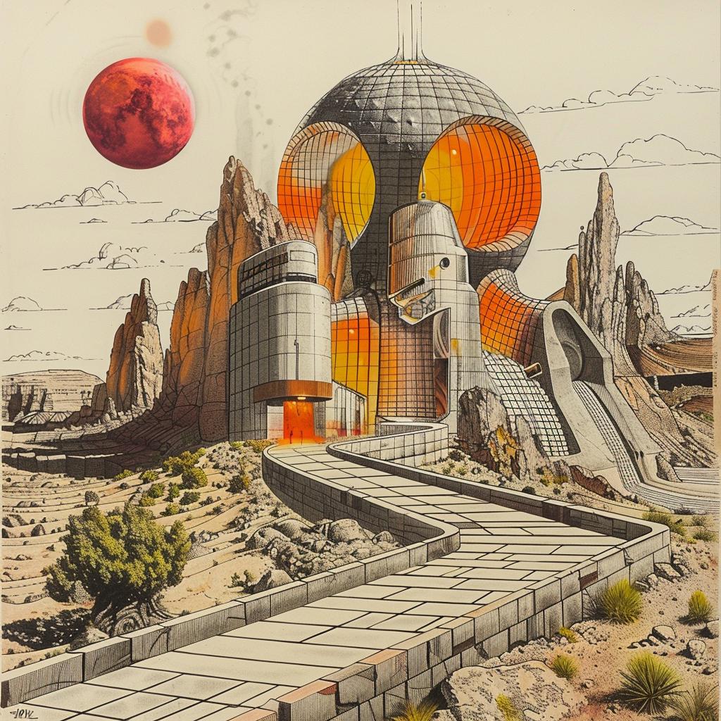 futuristic  building  desert  sci-fi  1976  fantasy  architecture  landscape  modern  surreal 1036197