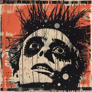 poster  man  spiky  hair  punk  rock  chromolithography  colorful  art  graphic 1051978