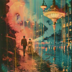 painting  people  path  city  chromolithography  artwork  urban  journey  landscape  walking 1050571