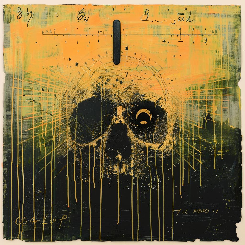 skull  clock  dark  painting  naturalistic  occult  spiritual  art  emotion  expression 974812