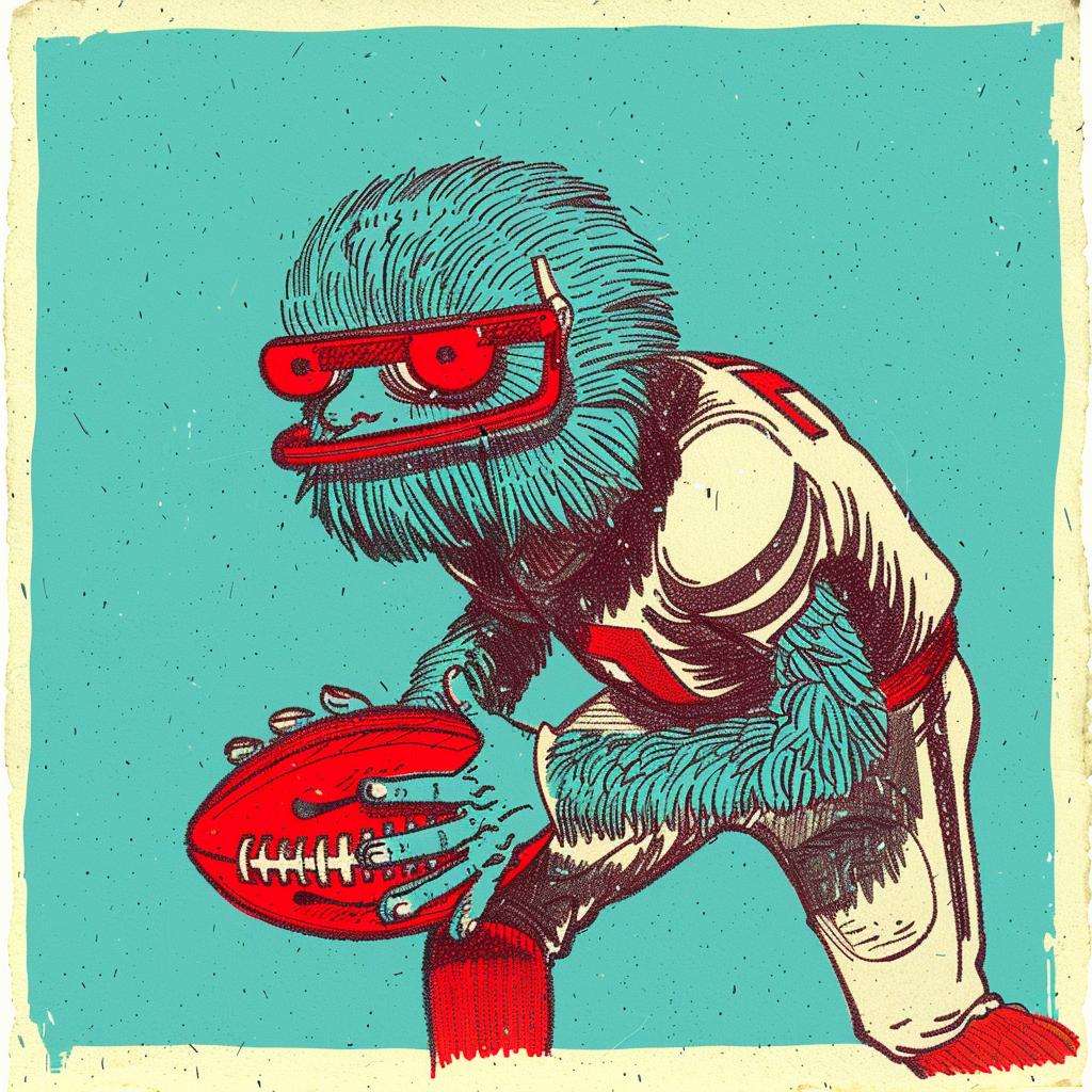 football  player  helmet  ball  cartoon  sport  dynamic  character  action  illustration 940389