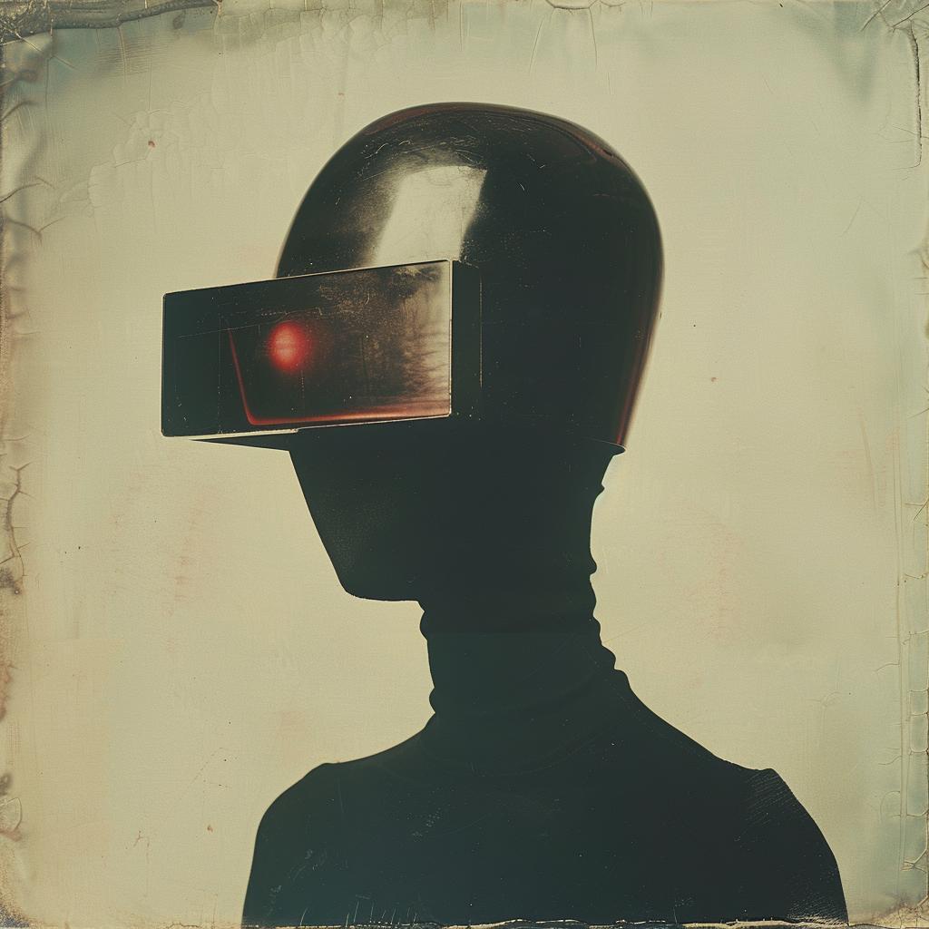 monster  Polaroid  1974  helmet  red  light  childhood  fear  nostalgia  photography 1019825