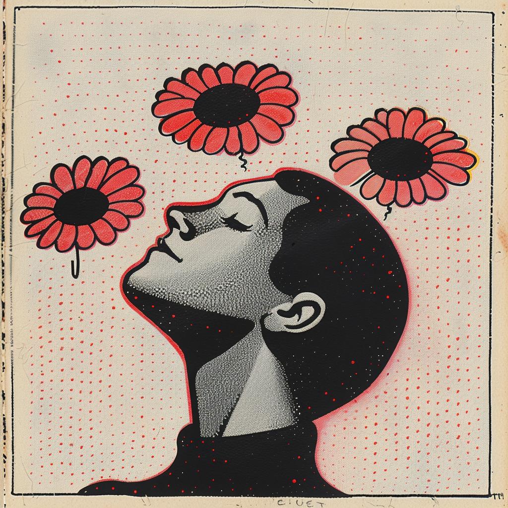 poster  woman  flowers  background  hair  art  flowerpunk  Francesco  Francavilla  black 916066