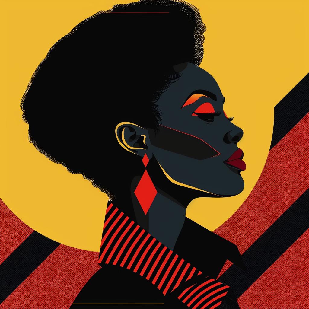 abstract  portrait  minimalist  elegance  geometric  colorful  woman  stylish  stripes  modern 929425